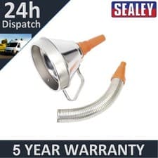 Image of Sealey Metal Flexible Spout Funnel with Filter 160mm FM16F