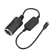 Image of Travel Power USB C to 12V Socket Adapter Cable for Car Electronics Use