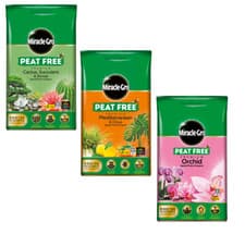 Image of Miracle Gro Premium Orchid, Citrus, Cactus & Bonsai Peat Free Compost 10L Bag