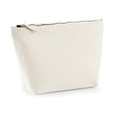 Image of Canvas Accessory Bag Westford Mill Reusable Cotton Zip Carrier Sack Shopper Tote