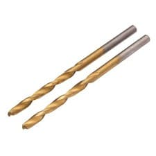 Image of Draper HSS Titanium Nitride Coated Drill Bit, 4.5mm x 80mm (Pack of 2)