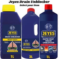 Image of Jeyes Drain Unblocker Liquid Heavy Duty Dissolves Grease No Dilution Easy Clean