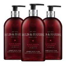Image of Baylis & Harding Black Pepper and 500 ml (Pack of 3), & Ginseng