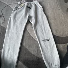 Image of Essentials Men's Fear of God Joggers Size Large, Oatmeal Grey