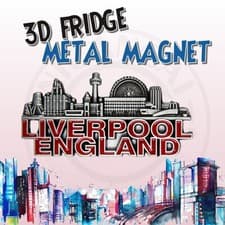Image of 3D - Liverpool-Metal magnet - (Fridge magnets souvenir)