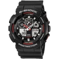 Image of Casio Gents G-Shock Alarm Watch GA-100-1A4ER RRP £110.00 Our Price £71.95