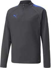 Image of Puma Unisex Children Teamliga Training Sweat Jr ZIP Sweater Size 140 Black Blue