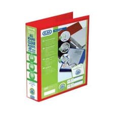 Image of Elba Panorama 50mm 4 D-Ring Presentation Binder A4 Red (Pack of 4) 400008432