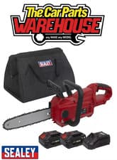 Image of Sealey CP20VCHSKIT Cordless Chainsaw 25cm 20V SV20 Series Kit -  2 Batteries