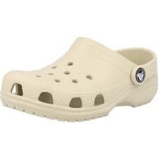 Image of Crocs Kids Classic Bone Clogs Lightweight Cozy Customizable Jibbitz Friendly