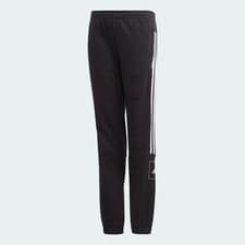 Image of adidas Older Kids Athletics Club Track Pants Black White Joggers FM4832 UK Size