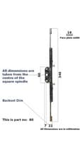Image of Maco Window Lock Gear Box 20mm Backset Non Crop Version 340mm