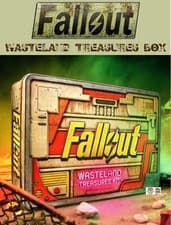Image of Fall Out Wasteland Treasures in a metal box prop replica by Doctor Collector.