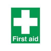 Image of Safety Sign First Aid Sign PVC 100x250mm FA00607R