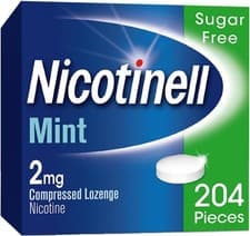 Image of 4x204 Nicotinell 2mg Mint Nicotine Lozenges Quit Smoking Aid Sugar Free