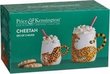 Image of Price & Kensington Set of 2 Parent and Child Cheetah Mugs - New