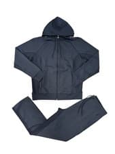 Image of BOSS Mens Tracksuit Set 2 Piece Dark Blue Zip Hoodie & Uncuffed Bottoms Size XL