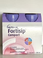 Image of 8 x Nutricia Fortisip Compact Protein strawberry – 125ml  + 2 FREE Mocha !!