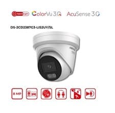 Image of Hikvision DS-2CD2387G3-LIS2UY/SL 8MP ColorVu 3.0 AcuSense Audio Poe IP Camera