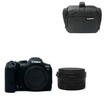 Image of Canon R7 Mirrorless Digital Camera + EF-EOS R mount adapter + Bag