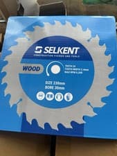 Image of Wood TCT Circular Saw Blade 230 X 30mm Bore 24 Teeth