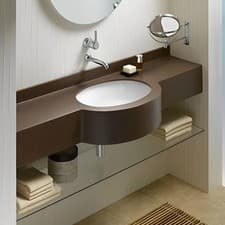 Image of Vitra S20 Compact Under-Counter Basin 470mm Wide 0 Tap Hole