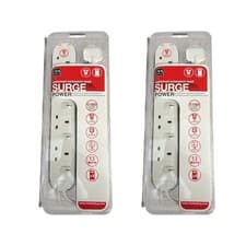 Image of Masterplug 4Socket Power Surge Protected Extension Lead 4 individual switch x 2