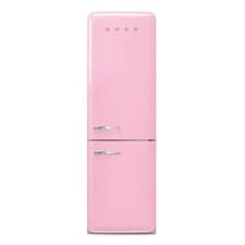 Image of Smeg 331 Litre Fifties Style Right Hand Hinge 70/30 Fridge Freezer - FAB32RPK6UK