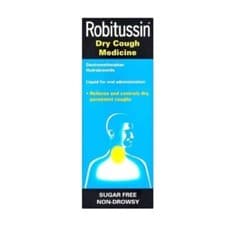 Image of Robitussin Dry Cough Medicine Mixture - Sugar Free Syrup - 200ml -