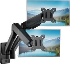 Image of Dual Monitor Wall Mount for 17–32 Inch Flat & Curved Screens,Holds Up to 9kg Eae