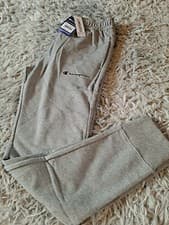Image of Champion Large Cuff Jogging Pants Custom Fit Grey Size XS BNWT RRP £45