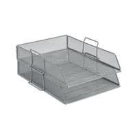 Image of 5 Star Office Mesh Letter Tray Scratch Resistant Stackable Front Load Portrait