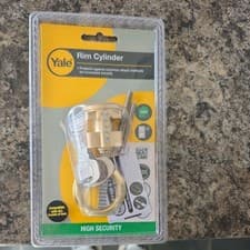 Image of Yale P-X52KP-PB Replacement Rim Cylinder Front door