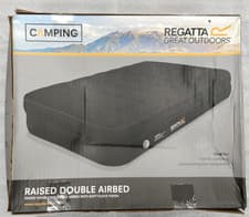 Image of REGATTA Raised DOUBLE Inflatable AIRBED Soft Flock Finish Camping Caravanning