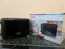Image of Bosch Design Line 2-Slice Toaster TAT3P423GB, Stainless Steel, 970W, BLACK SALE*