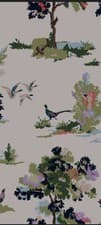 Image of joules easy hang wallpaper Woodland scene dawn grey new in packaging rrp£52