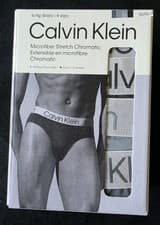 Image of CALVIN KLEIN  MICROFIBER STRETCH 4-PACK HIP BRIEFS MENS UNDERWEAR #NP27440-NWT