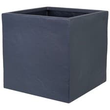 Image of Square Plant Pot Large 58L Grey Garden Planter Outdoor Indoor Patio 39cm Cube
