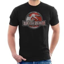 Image of Jurassic Park III Spinosaurus Classic Logo Men's T-Shirt