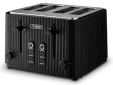 Image of Tower ECOFORM 900W 4 Slice Toaster, Black, T20103BLK
