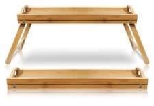 Image of Aidapt Wooden Lap Tray Table Folding Legs Crafts Meals Versatile Hobbies Compact