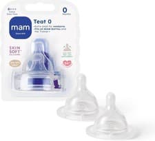 Image of MAM Teats Size 2 | Medium Flow | Fits All MAM Bottles, 2 Pack