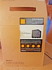 Image of NEW Synology DiskStation DS416 Slim 4 bay NAS INCLUDES 2 x 4TB USED HARD DRIVES