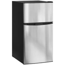 Image of HOMCOM 88L Fridge Freezer with 5-Setting Thermostat, Under Counter