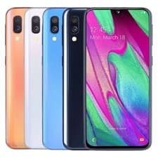 Image of Samsung Galaxy A40 - 64GB - Coral  Unlocked Very Good Condition