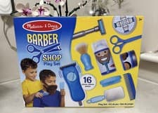 Image of Melissa & Doug Barber Shop Play Set Shave Cut Play Set NEW