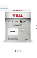 Image of Bal  Micromax 3eco Wall And Floor Grout 500g  Gunmetal