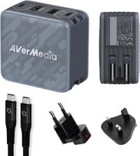 Image of AVerMedia GC313Pro ELITE GO - 1080p60 Capture Card & 100W GaN USB-C Charging Hub