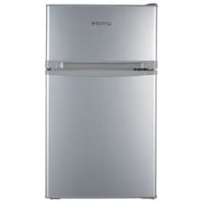 Image of electriQ 80 L Under-Counter Fridge Freezer – Silver, Low Frost, Quiet 39 dB