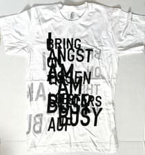 Image of Rirkrit Tiravanija Unique Errata T-Shirt 2011 from Fear Eats the Soul exhibition